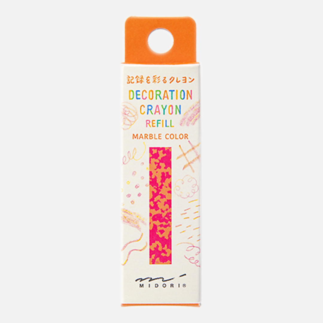 Midori Decoration Crayon Pink x Orange Refill