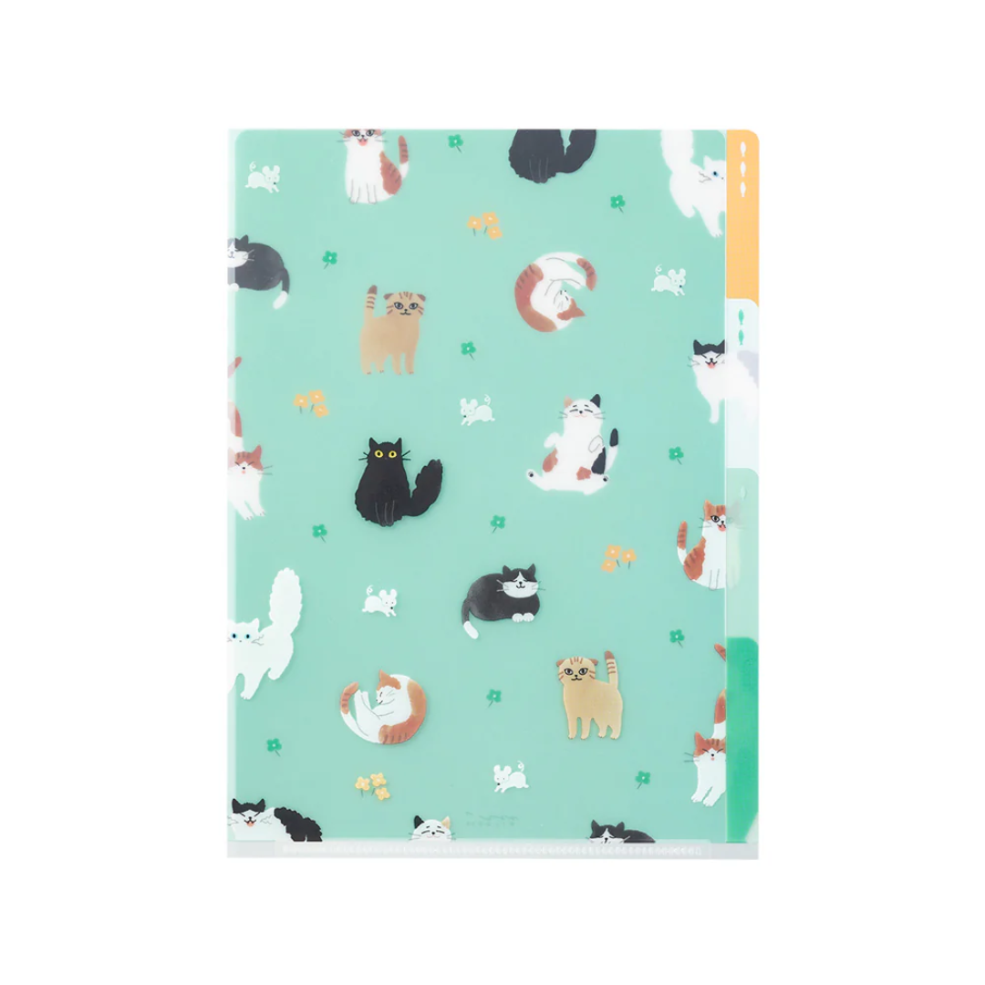 Midori 3 Pockets Clear Folder A5 - Cat A