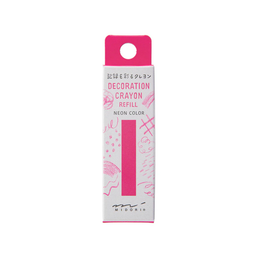Midori Decoration Crayon Pink Refill