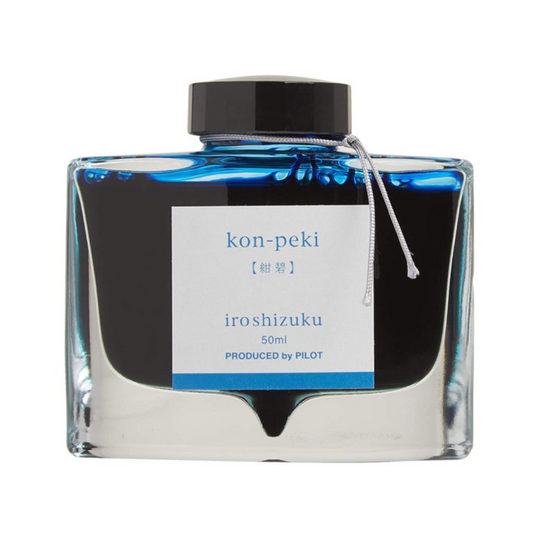 Pilot Iroshizuku Ink Bottle - 50 ML - Kon-Peki (Deep Blue)