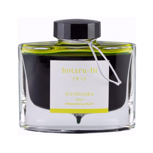 Pilot Iroshizuku Ink Bottle - 50 ML - Hotaru-Bi (Yellow Green)