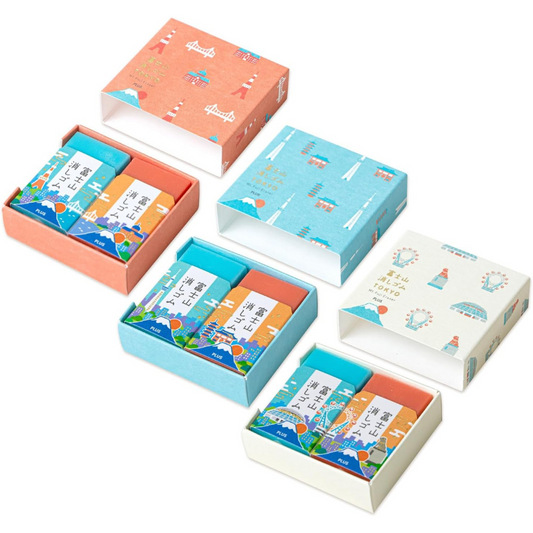 PLUS Mount Fuji Air-In Eraser Set - Tokyo Special Edition