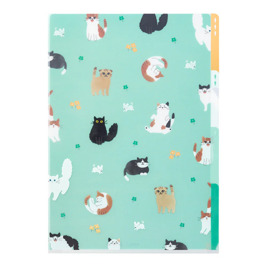Midori 3 Pockets Clear Folder A4 - Cat A
