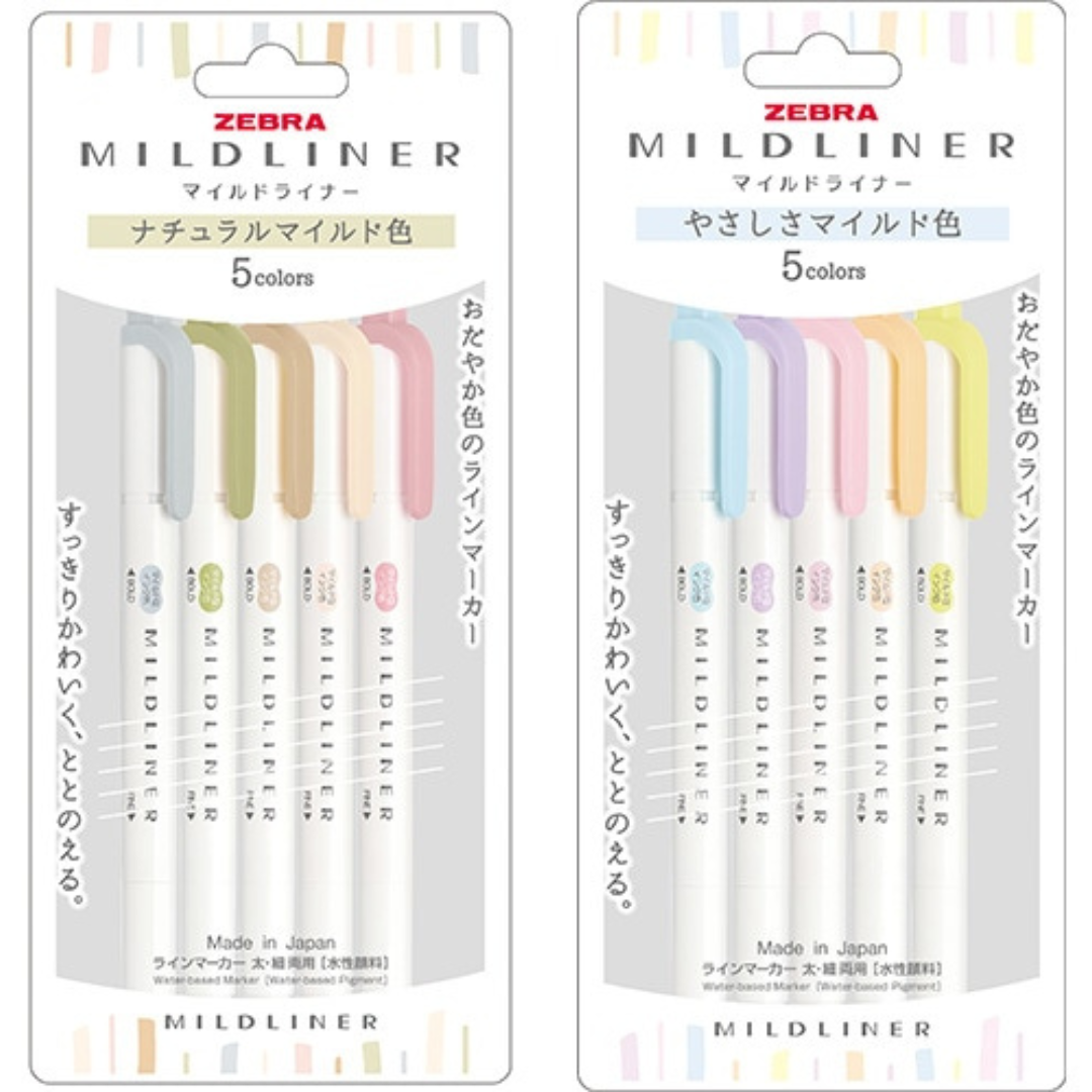 Zebra Mildliner Double-Sided Highlighter - Single – Bumbo Stationeries