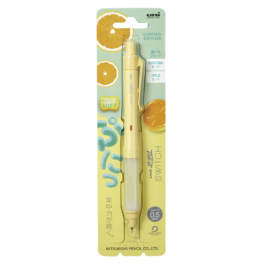 Uni Alpha Gel Switch Mechanical Pencil Lemon Yellow - 0.5 mm