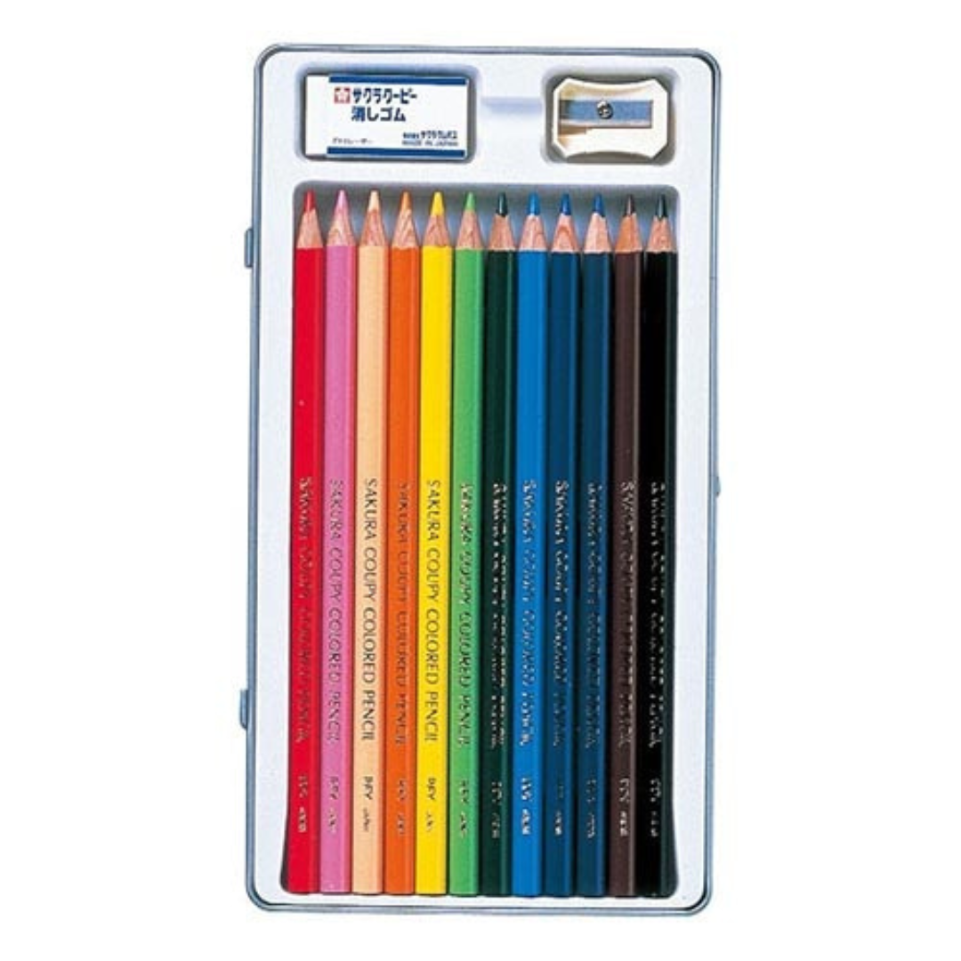 Sakura Coupy Colored Pencils - 12 Color Set