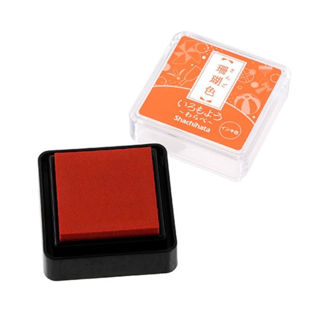 Shachihata Mini Stamp Pad - Japanese Traditional Color Iromoyo - 24 Colors