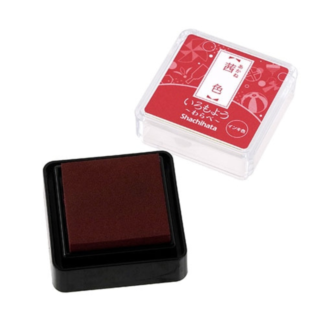 Shachihata Mini Stamp Pad - Japanese Traditional Color Iromoyo - 24 Colors