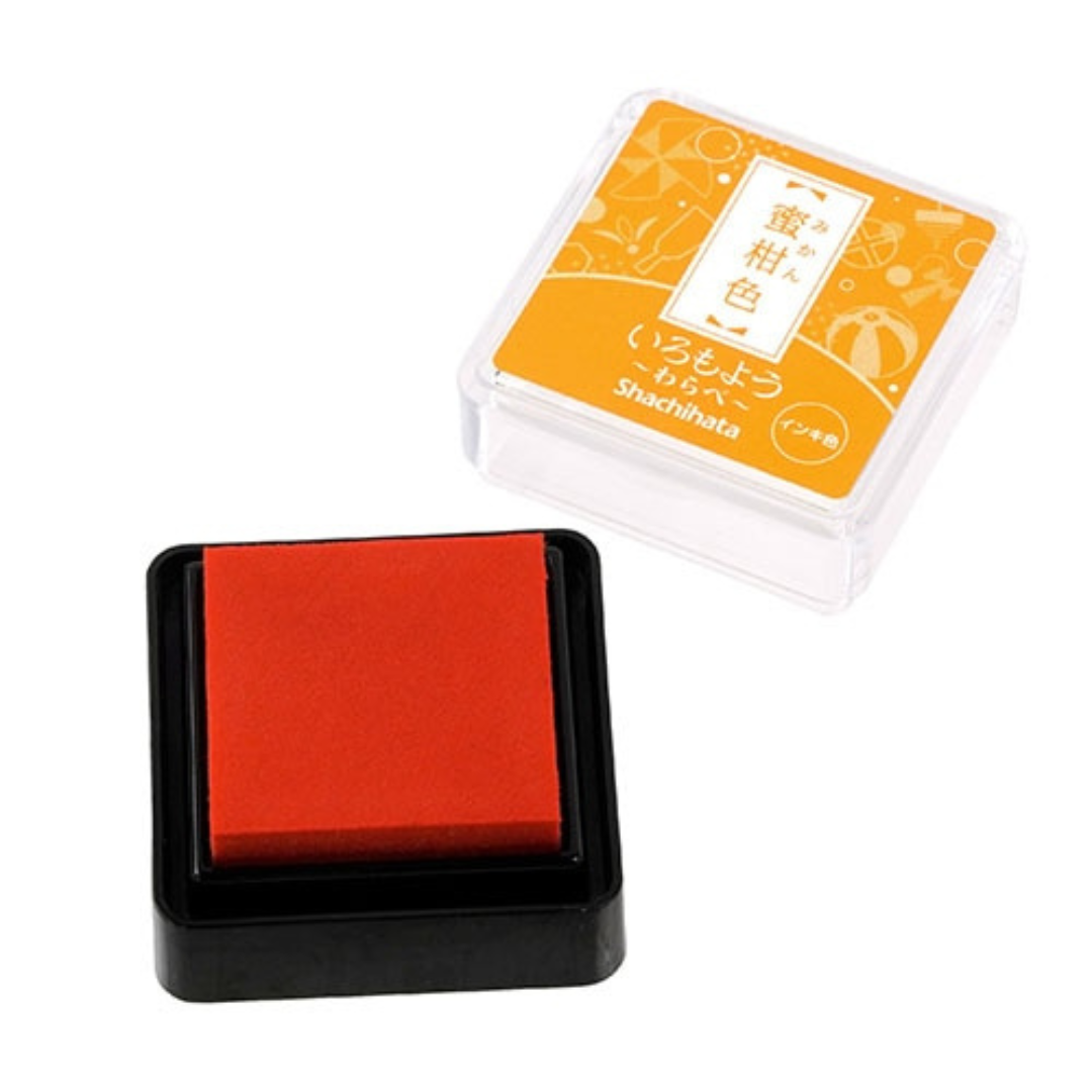 Shachihata Mini Stamp Pad - Japanese Traditional Color Iromoyo - 24 Colors