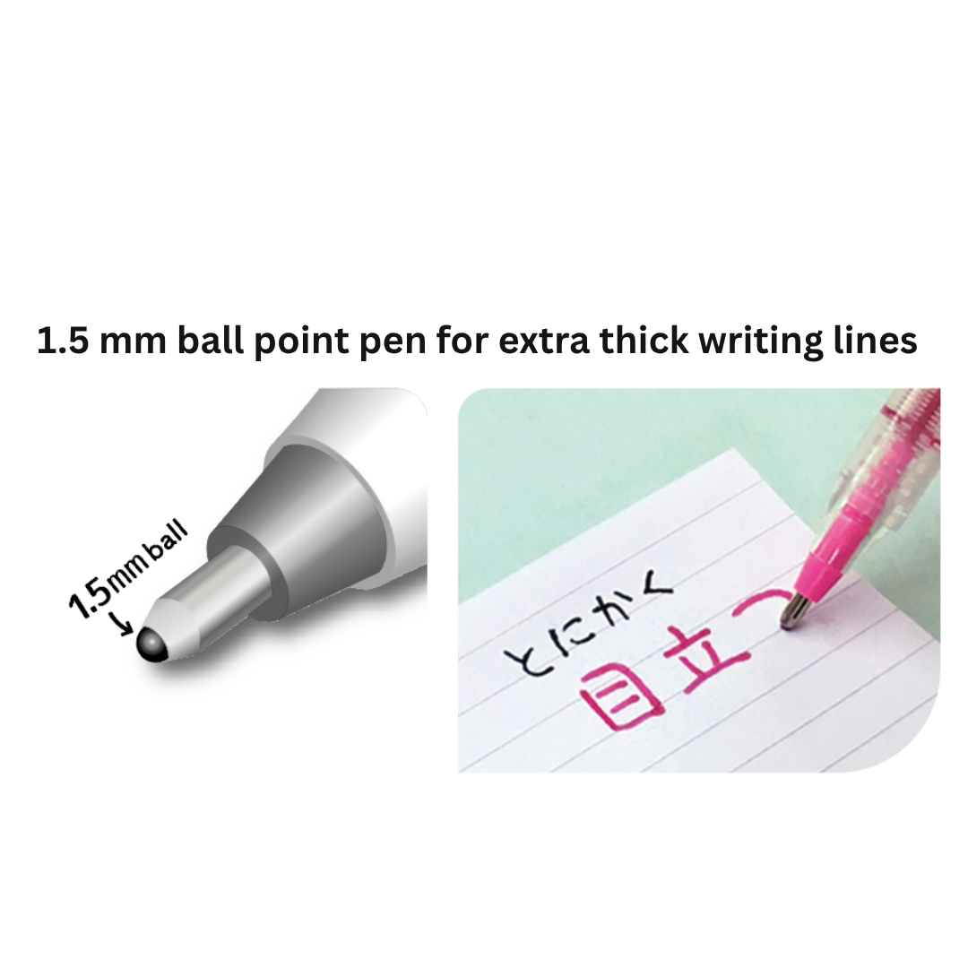 Ohto Fude Ball Rollerball Pen - Color Series - 1.5 mm