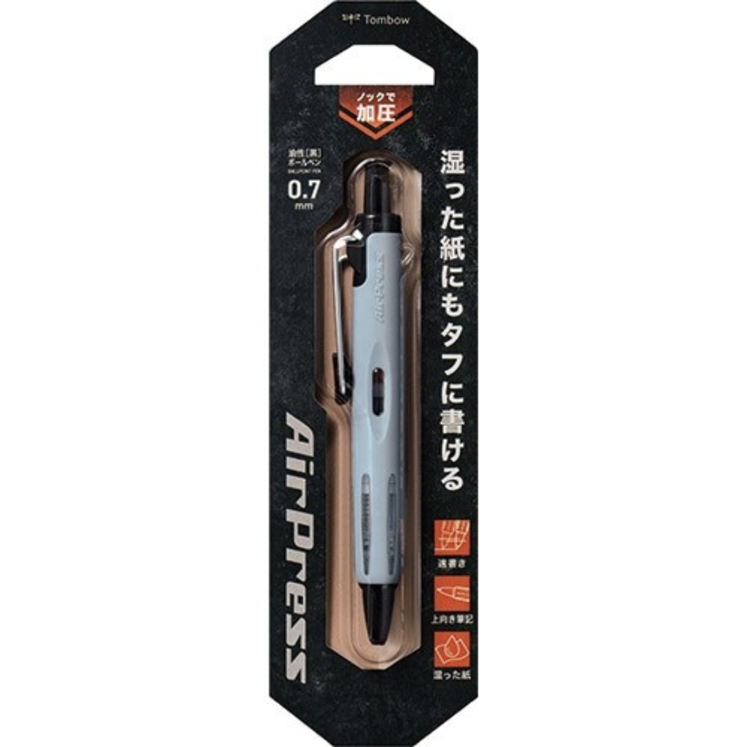 Tombow AirPress Ballpoint Pen - 0.7 mm - Black Ink [New Edition]