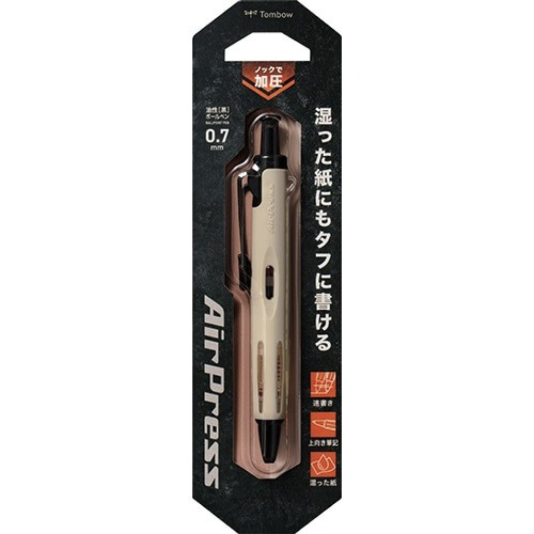 Tombow AirPress Ballpoint Pen - 0.7 mm - Black Ink [New Edition]