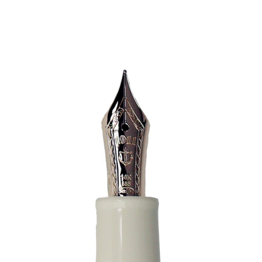 Sailor Pro Gear Slim Mini Fountain Pen - Ivory with Gold Trim - 14k