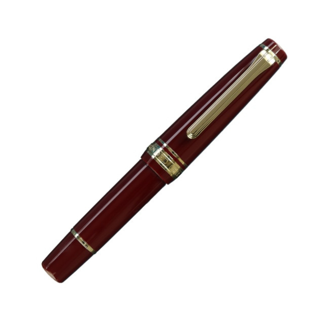 Sailor Pro Gear Slim Mini Fountain Pen - Maroon with Gold Trim - 14k