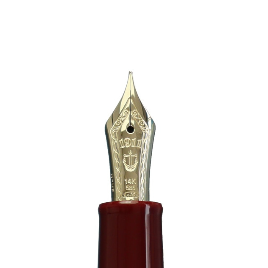 Sailor Pro Gear Slim Mini Fountain Pen - Maroon with Gold Trim - 14k