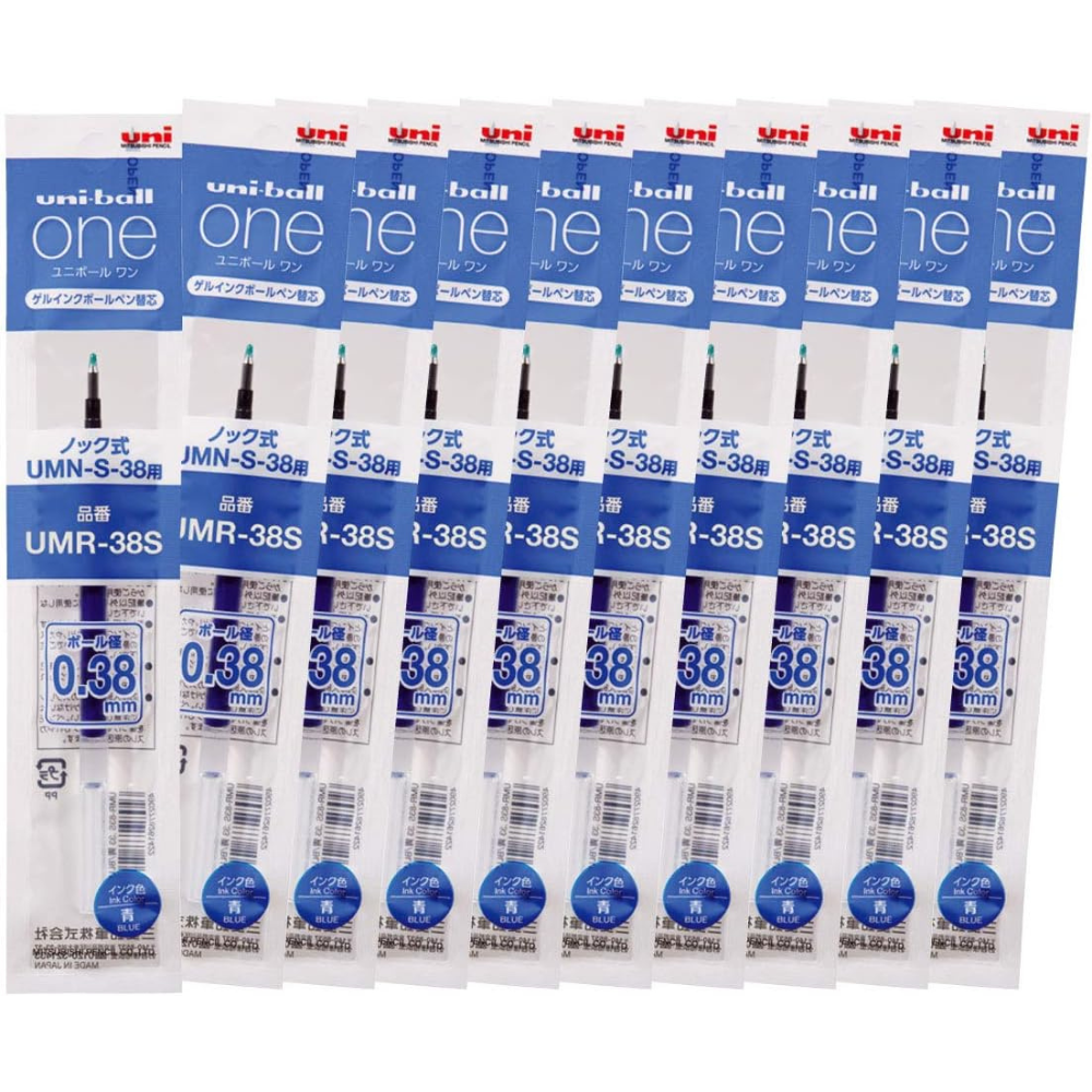 Uni-ball One Gel Blue Pen Refill - 0.38 & 0.5 mm