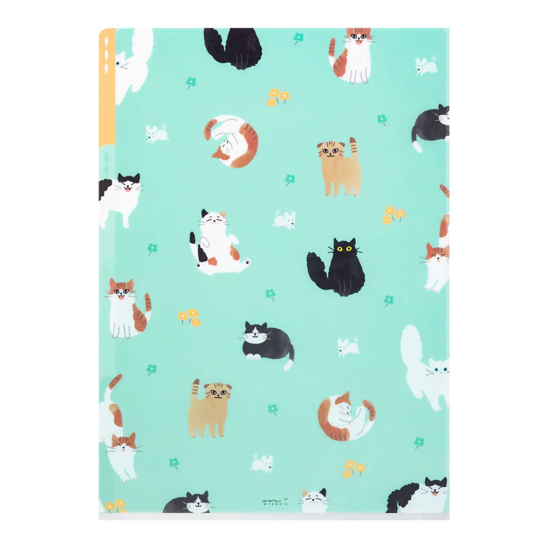Midori 3 Pockets Clear Folder A5 - Cat A