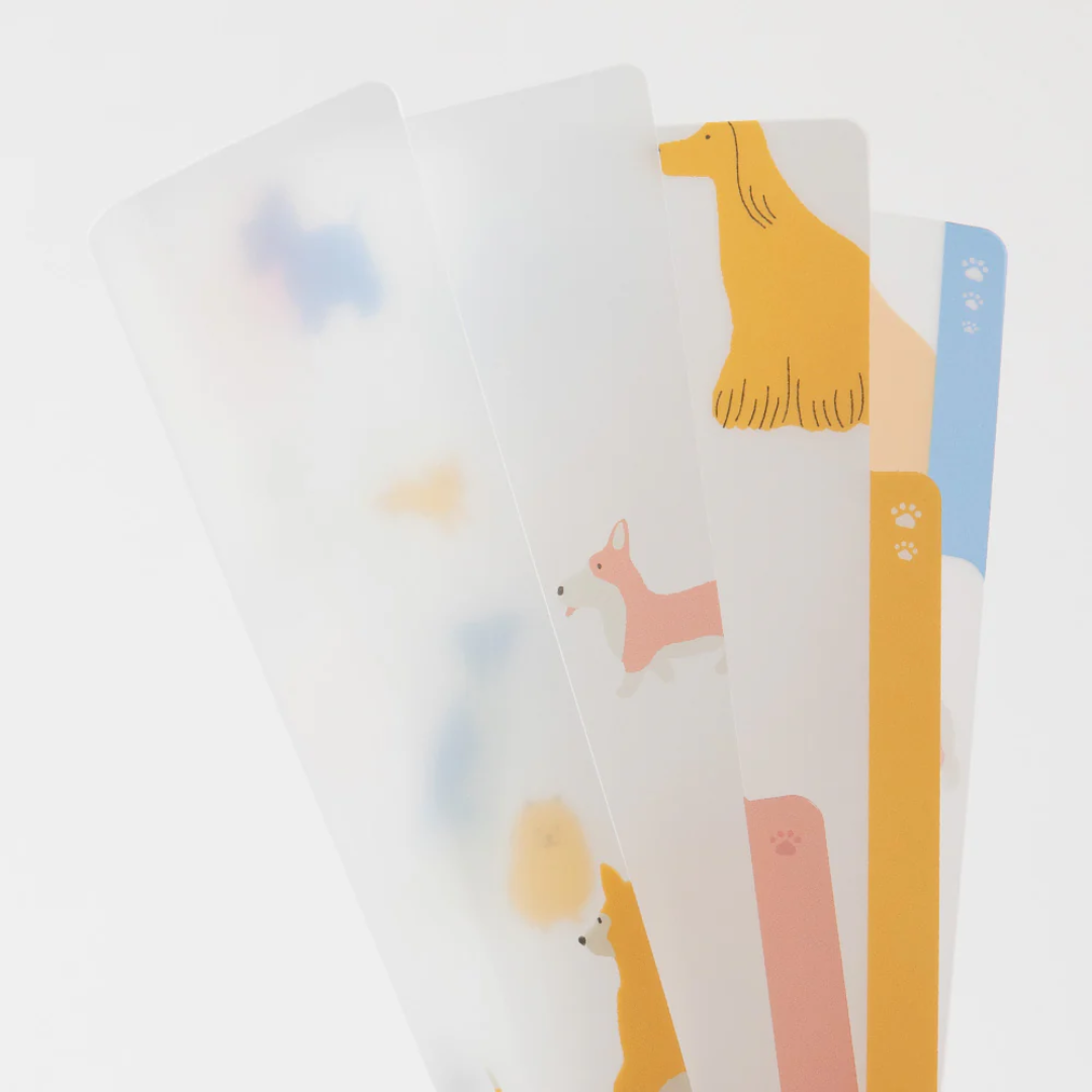 Midori 3 Pockets Clear Folder A5 - Dog