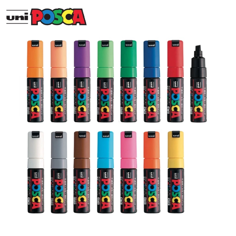 Uni Posca Paint Marker PC-8K - Chisel Tip - Single