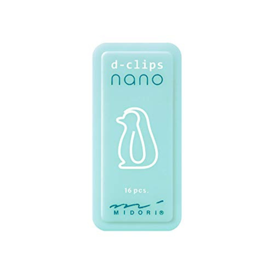 Midori D-Clips Nano Clips - Penguin - Box of 16