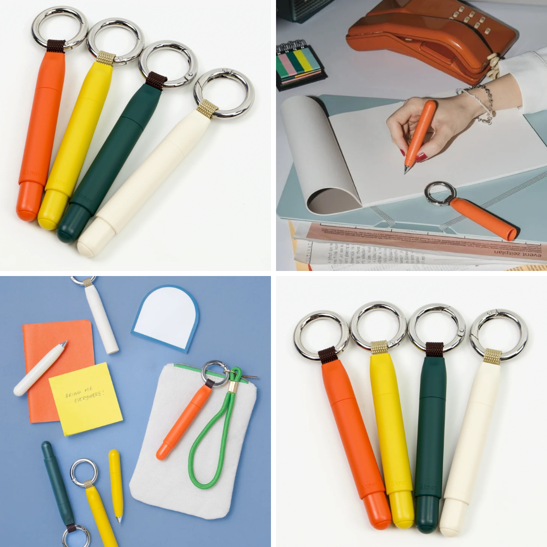 Uni &knot Jetstream Inside Ballpoint Pen with Carabiner - 0.5 mm