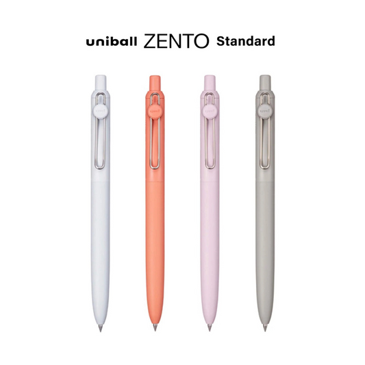 Uniball Zento Gel Pen Standard Model Black Ink - 0.38 mm