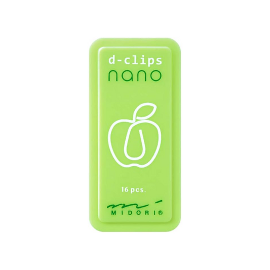 Midori D-Clips Nano Clips - Apple - Box of 16