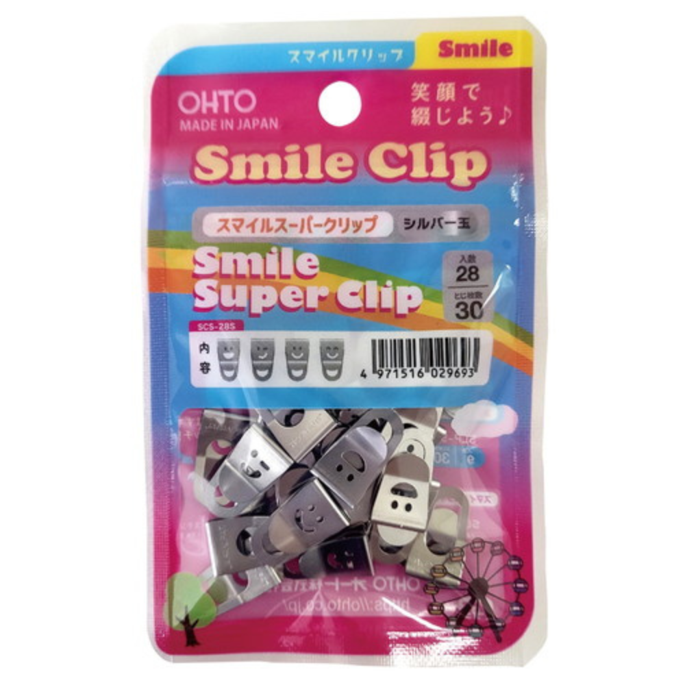 OHTO Smile Slide Clipper Paper Clip - Small