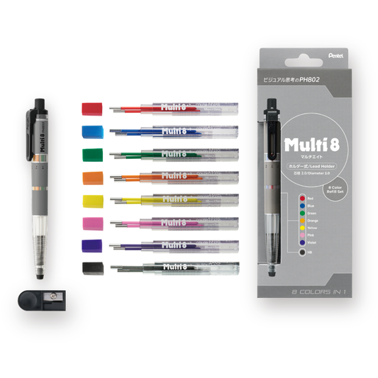 Pentel Multi 8 Set XPH802ST - 2.0 mm