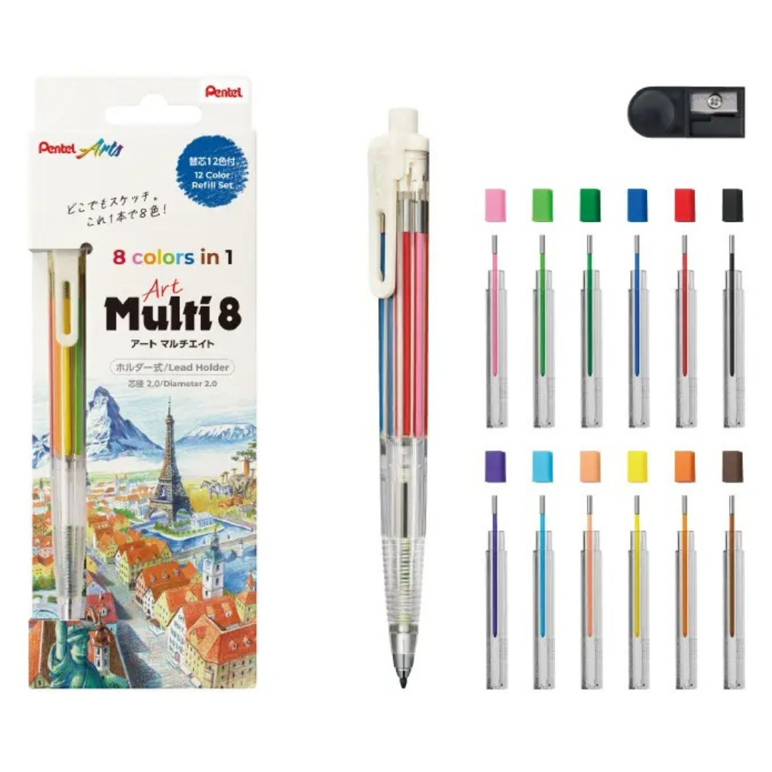 Pentel Art Multi 8 Set XPH804ST - 2.0 mm