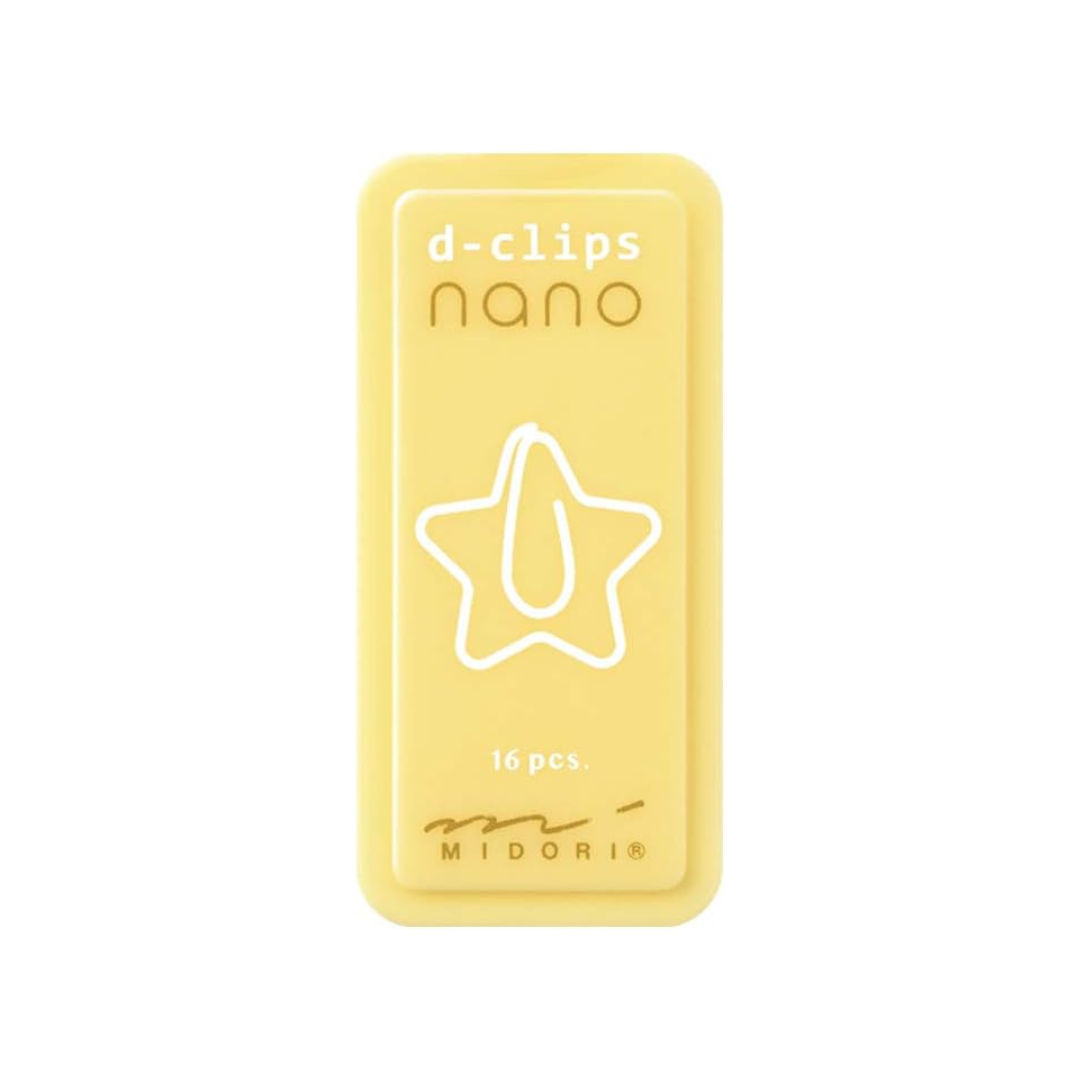 Midori D-Clips Nano Clips - Star - Box of 16