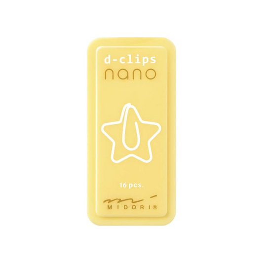 Midori D-Clips Nano Clips - Star - Box of 16