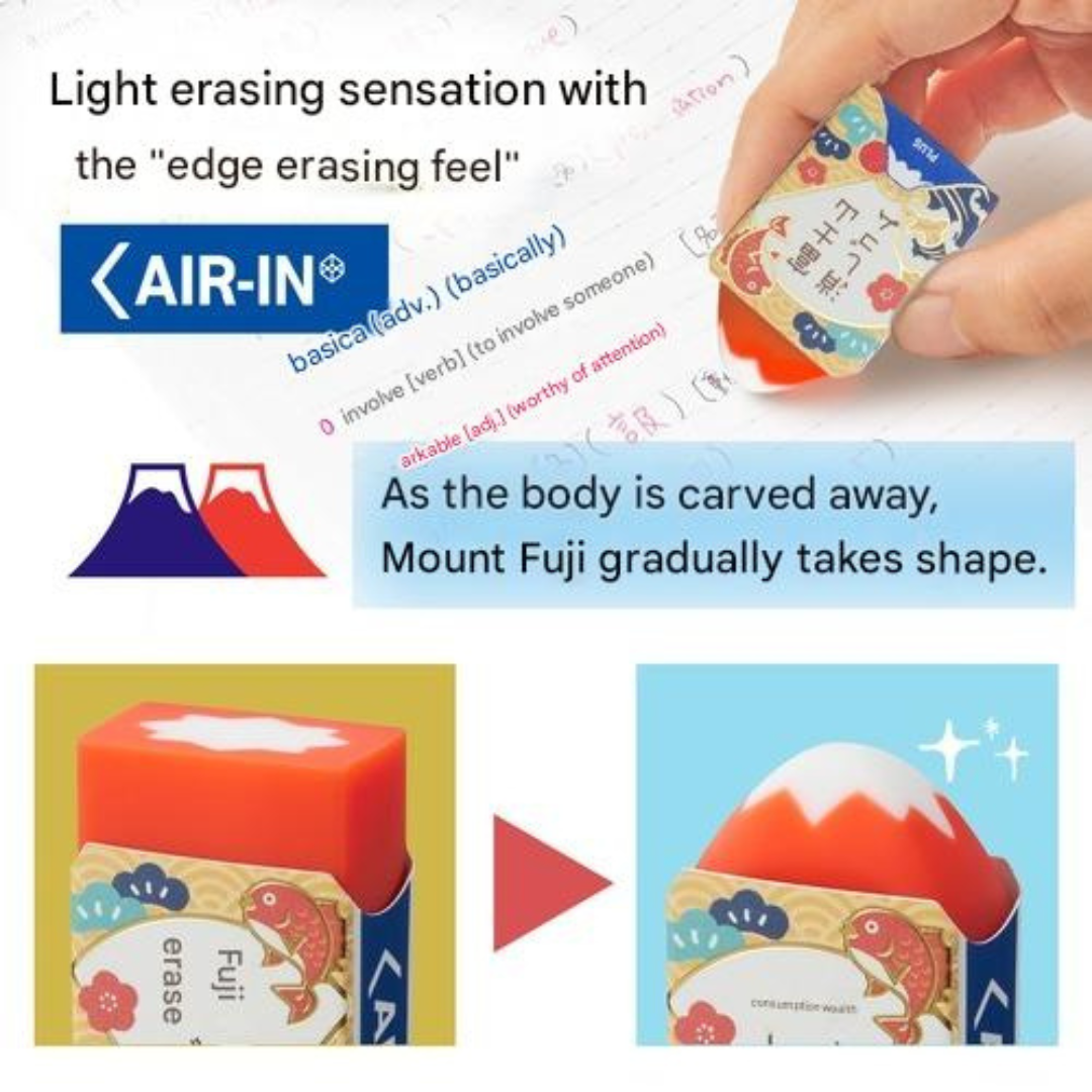 Plus Mt. Fuji Eraser Limited Edition Exam Support Series