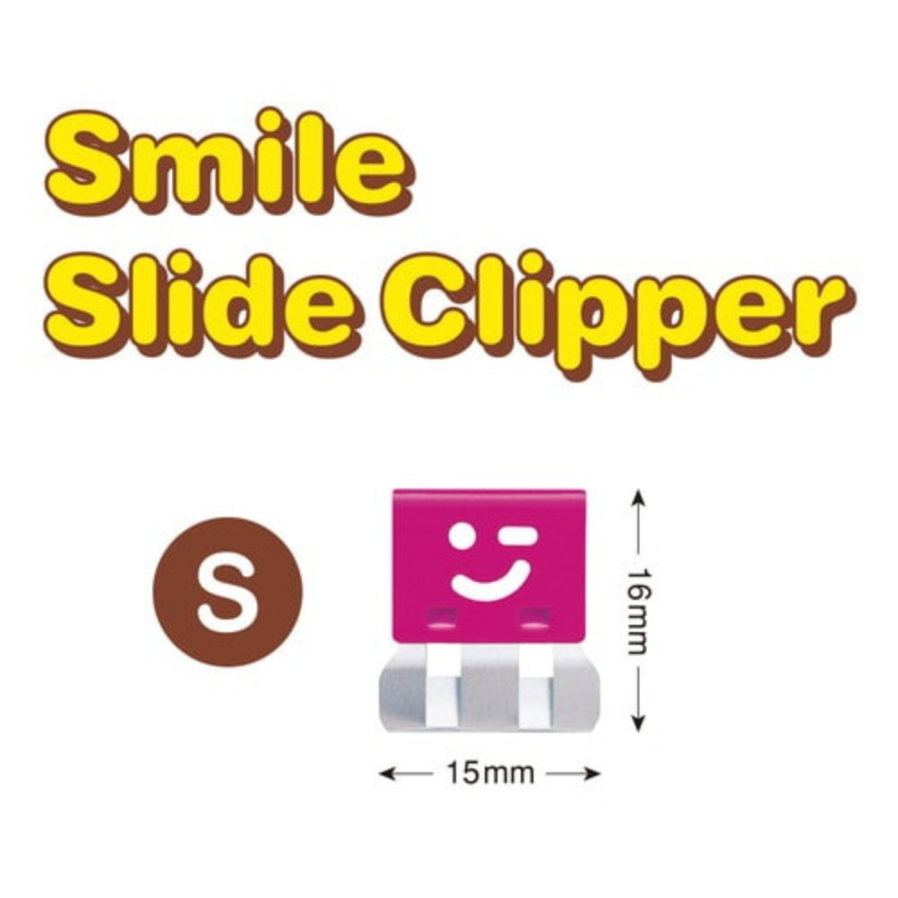 OHTO Smile Slide Clipper Paper Clip - Small - Pastel