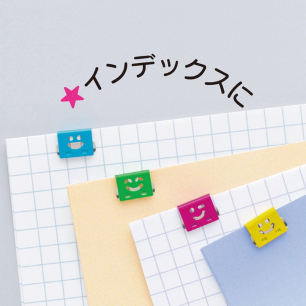 OHTO Smile Slide Clipper Paper Clip - Small - Pastel