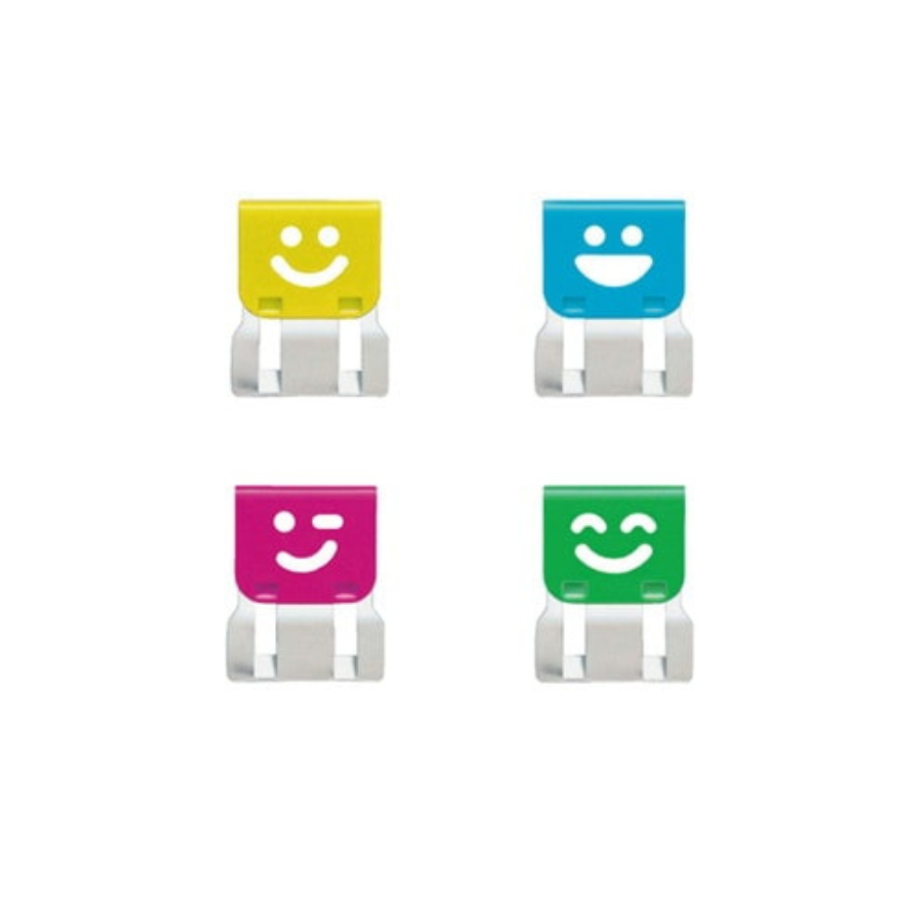 OHTO Smile Slide Clipper Paper Clip - Small - Vivid