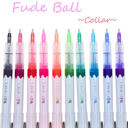 Ohto Fude Ball Rollerball Pen - Color Series - 1.5 mm