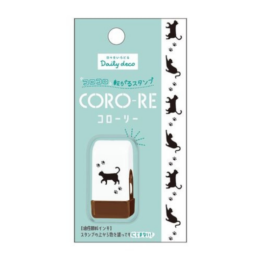 Kamio Japan Coro-Re Rolling Stamp - Cat