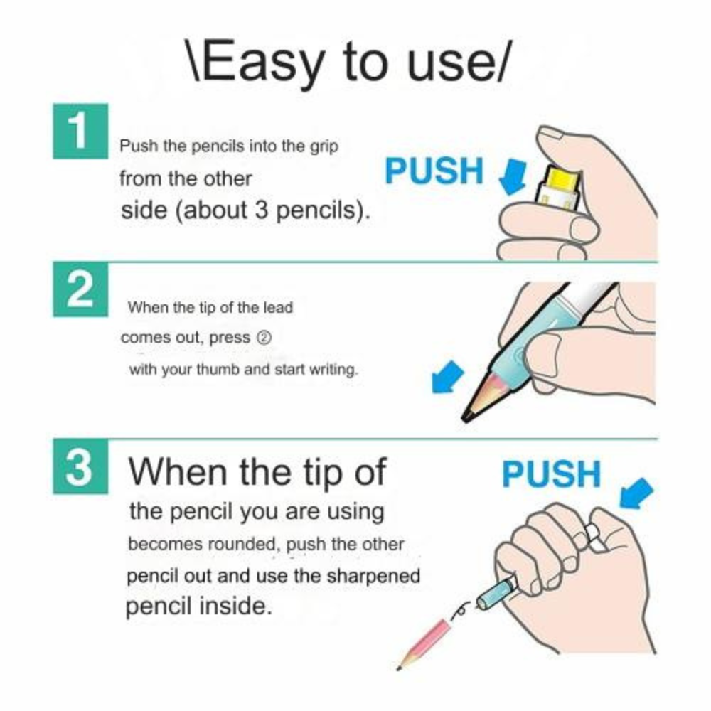 Kutsuwa Auxiliary Shaft Shin Rocket Pencil with Sharpener