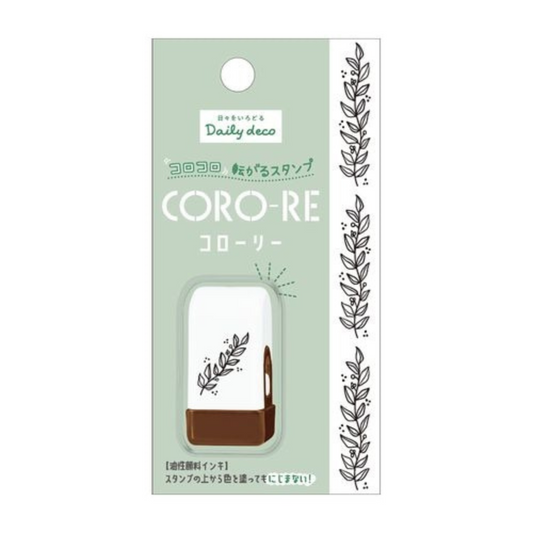 Kamio Japan Coro-Re Rolling Stamp - Botanical