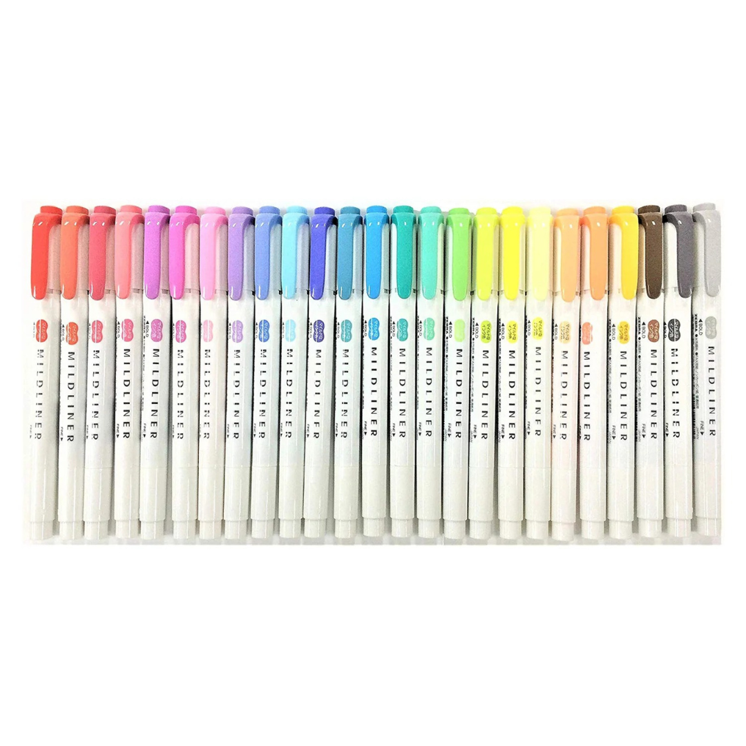Zebra Mildliner Double-Sided Highlighter 25 Color Set