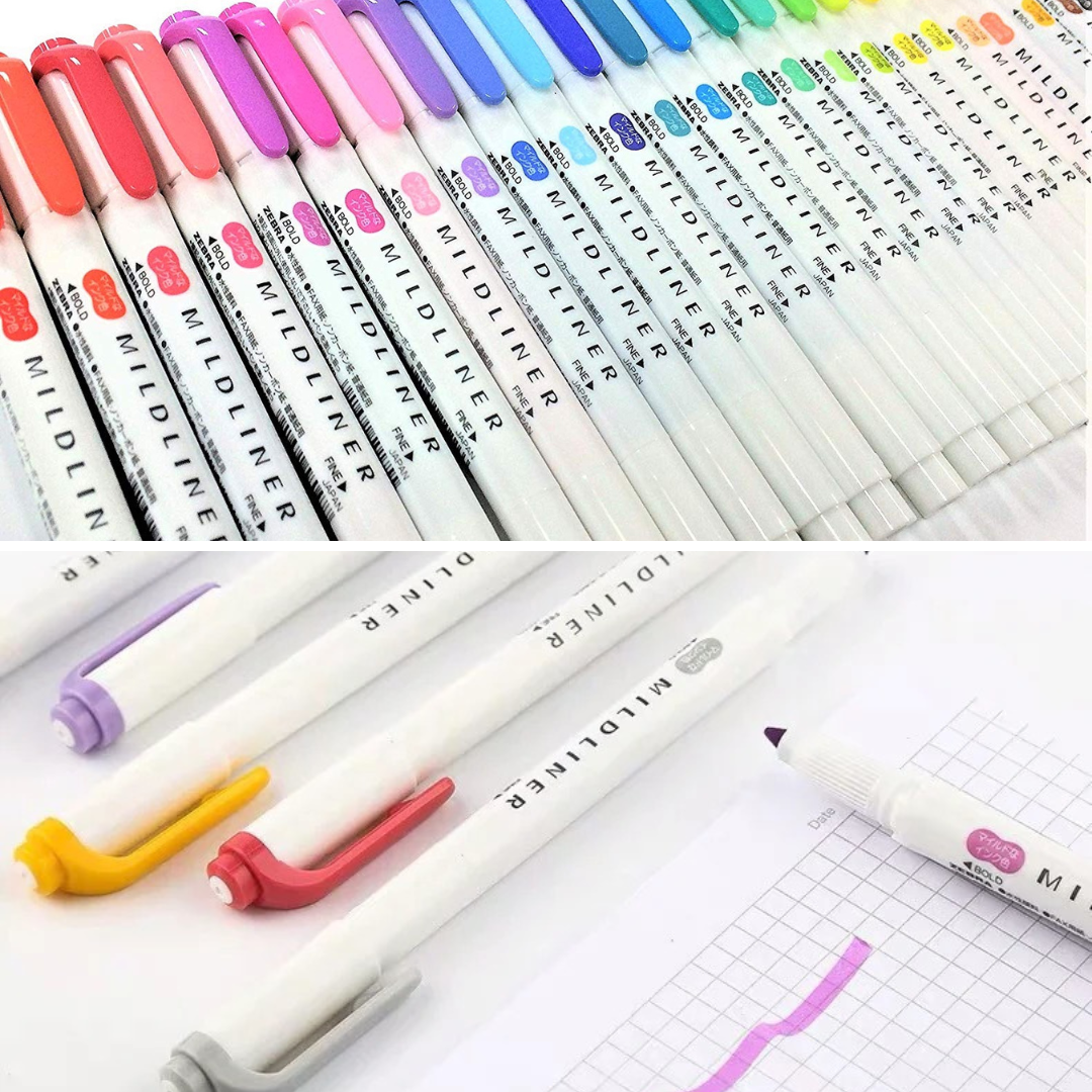 Zebra Mildliner Double-Sided Highlighter 25 Color Set