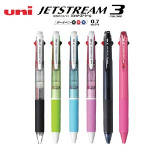 Uni Jetstream 3 Color Ballpoint Multi Pen - 0.7 mm