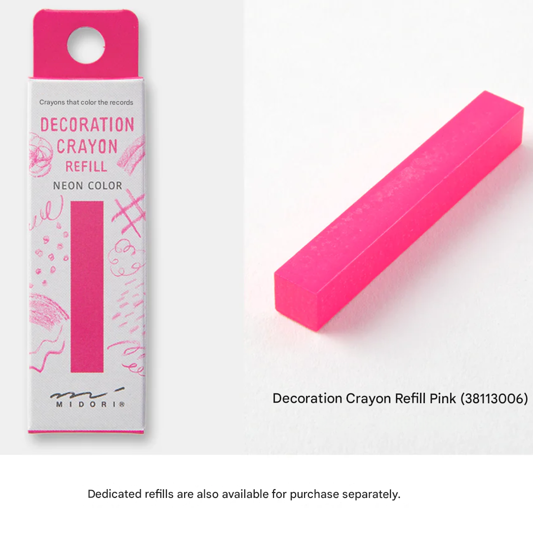 Midori Decoration Crayon Pink