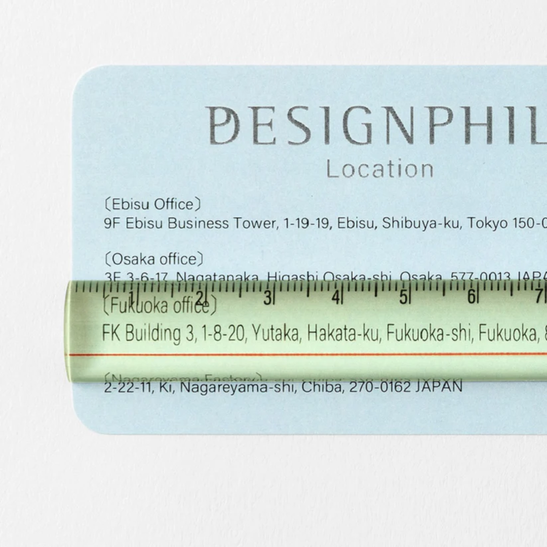 Midori Lens Yellow Ruler - 15 Cms