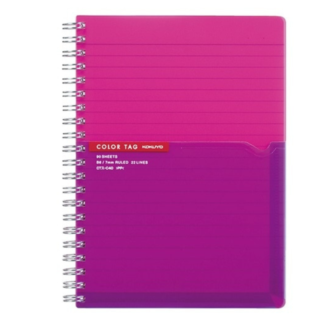 Kokuyo Twin Ring Memo Notepad Grid Lines - B6 - 90sheets