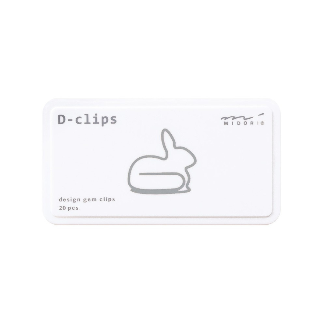Clips For Rabbit Pen Midori D-Clips Paper Clips - Rabbit - Box of 20 – Bumbo Stationeries