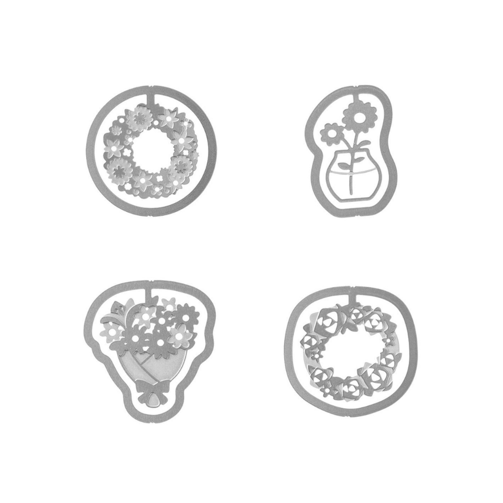 Midori Etching E-Clips - Flower - 16 clips