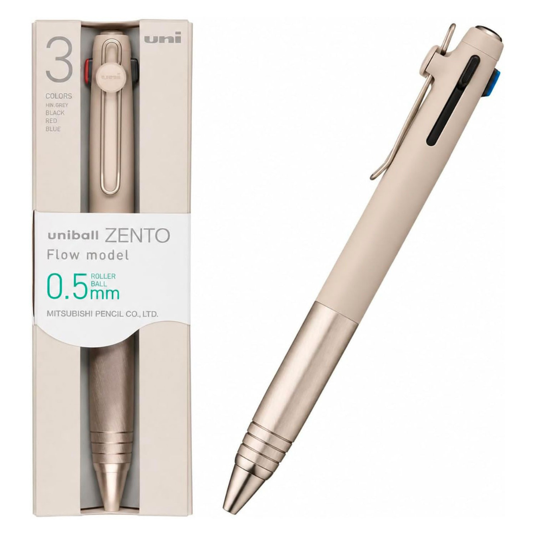 Uni Mitsubishi Zent Flow Model 3-Color Ballpoint Pen - 0.5 mm