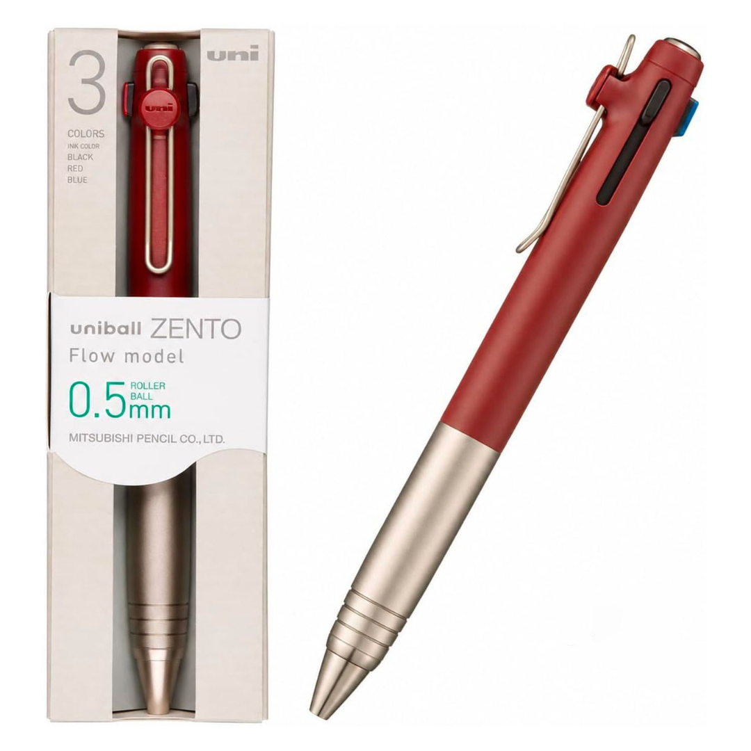 Uni Mitsubishi Zent Flow Model 3-Color Ballpoint Pen - 0.5 mm